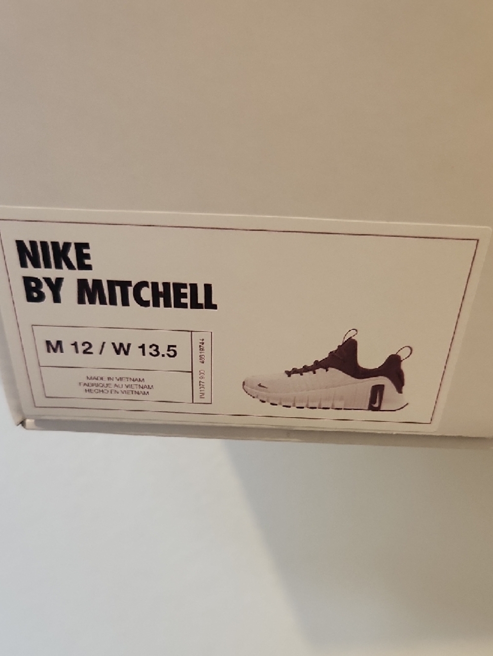 Nike White and Black Training Sneakers Custom Metcom - Picture 10 of 12